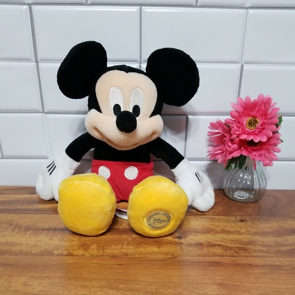 Disney‎ Store Classic Mickey Mouse Plush Toy Stuffed Animal 12 in.